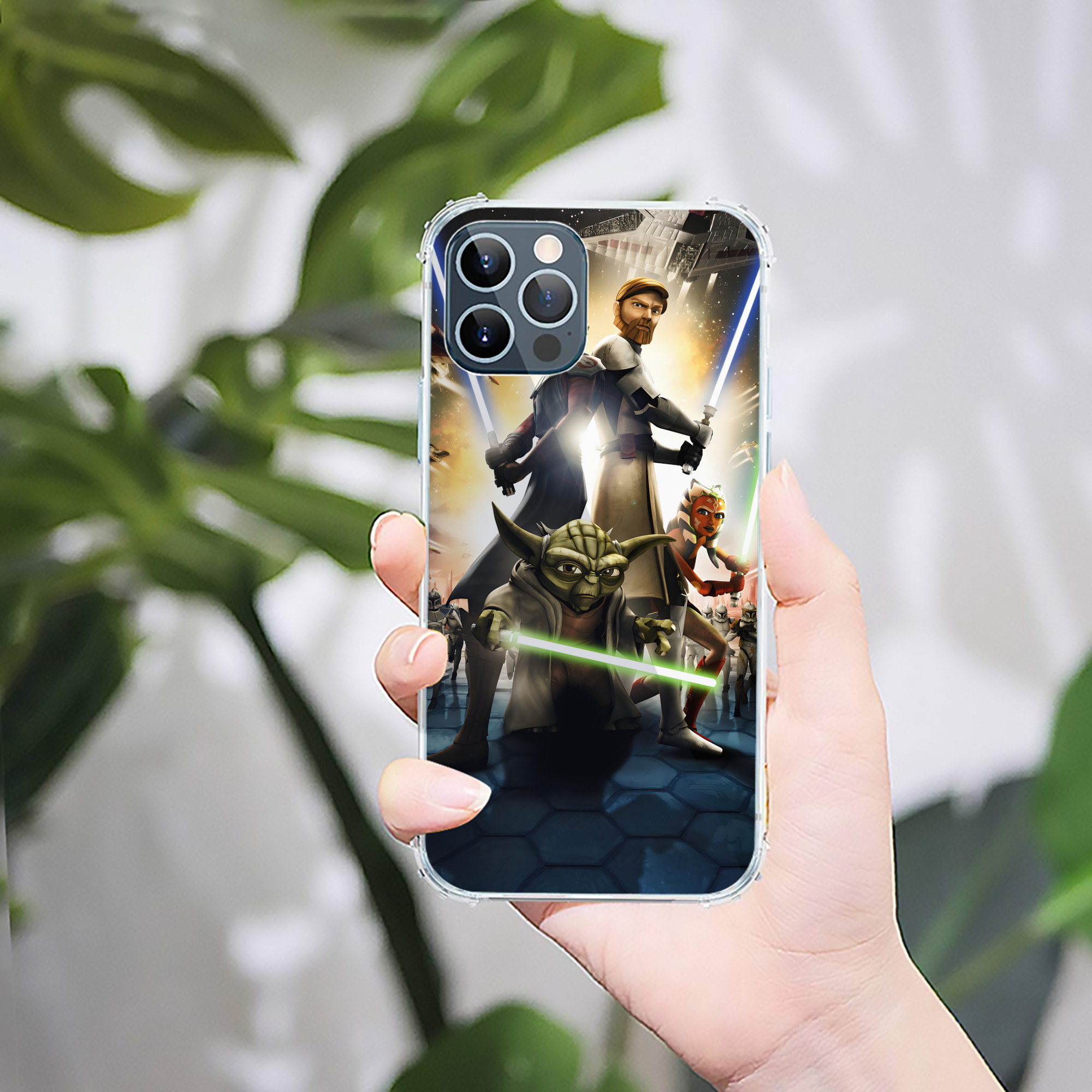 （画像用） スター・ウォーズ Star Wars 【iPhone 12シリーズ対応】透明スマホケース（クリアソフトケース）